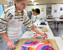 Impression Workshop 2026_Malen auf Leinwand