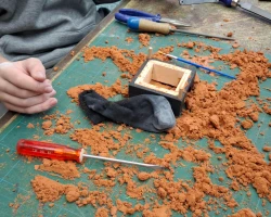 Impressionen vom Workshop Bronzeguss 2026