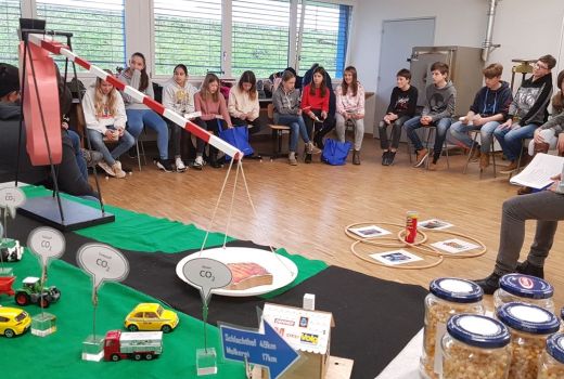 Die P Klassen am Klima-Energie-Erlebnistag in Oensingen